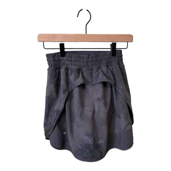 Lululemon Diamond Dye Pitch Grey Graphite Hotty Hot Size 4 Long High-Rise Skirt - Picture 5 of 12